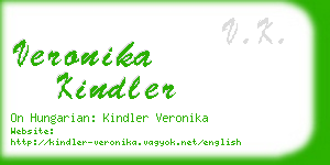 veronika kindler business card